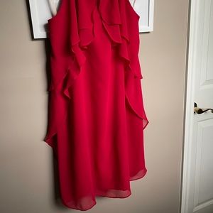 BCBGeneration Red hot flowy date night dress
